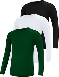 เสื้อรัดรูปแขนยาวระบายอากาศได้ดีสำหรับเด็กผู้ชาย ผ้าเย็นสบาย ตะเข็บเรียบ ป้องกันแสงแดด ออกแบบมาเพื่อการเล่นกีฬาทางน้ำและบราซิลเลียนยิวยิตสู - Product Image 6