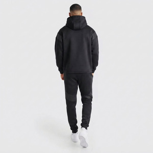 Conjunto de Chándal de Dos Piezas con Capucha y Cremallera Completa en Bloques de Color Personalizados para Hombre, con Paneles a Rayas, Estilo Urbano Deportivo, Modelo 2026 - Product Image 2
