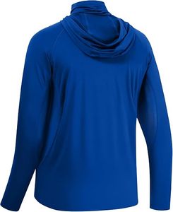 Mens Long Sleeve <b>Lightweight</b> Winter Fishing <b>Hoodie</b> with Pocket Breathable Polyester/Cotton Fabric - Product Image 3