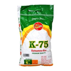 ข้าวหอมมะลิไทย K75 ข้าวขาวเมล็ดยาว กลิ่นหอม 5กก. 20กก. 25กก. แจกตัวอย่างฟรี - Product Image 1