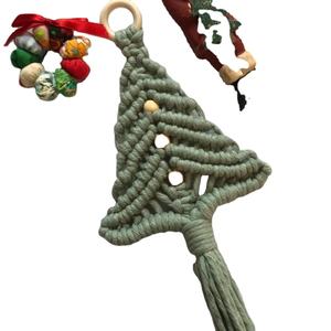 Ornement d'arbre de Noël en macramé fait à la main décor de Noël cadeau de remerciement en gros du Vietnam - Product Image 1