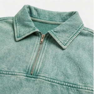 Custom Mens Oversized Tracksuit Set Crew Neck <b>Acid</b> Washed <b>Drop</b> Shoulder Sweatshirt Pants Streetwear Suit Workout Gears - Product Image 4