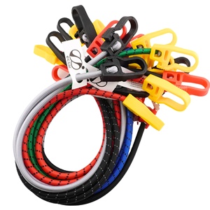 Helego Factory Price 10-Pack 8mm Bulk Bungee Set Ganchos de plástico 2-7ft. Soporte de carga/DIY de longitudes surtidas para Gazel Made - Product Image 1