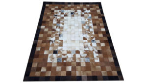 Elegante Alfombra de Pelo de Cuero Genuino Hecha a Mano y Ecológica, Hermosa Alfombra Verde para el Hogar, Estilo Sostenible, Mejor Precio - Product Image 3