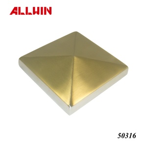 Tapa de extremo cuadrada de aluminio OEM ODM para herrajes de barandilla, modelo de fundición para accesorios de tubería - Product Image 3