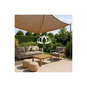 Voile d'ombrage en cuir de qualité export, très demandée |   Parasol extérieur durable au design moderne et rustique - Product Image 1