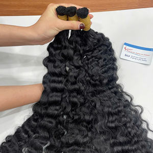 Extensiones de Cabello Humano Rizado Vietnamita de Moda para Trenzas, Color Marrón Natural, Longitud Personalizada, Listas para Enviar - Product Image 1