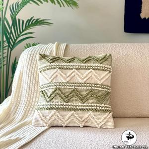 2026 Boho Wool <b>Pillow</b> Cover By Indian Textiles H/L Handwoven Decorative <b>Throw</b> <b>Pillow</b> Luxury Boho <b>Pillow</b> - Product Image 5