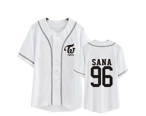 เสื้อเบสบอลพิมพ์ลายระบายอากาศได้ดี ผลิตจากโพลีเอสเตอร์ 100% - ชุดกีฬา โลโก้ด้านหน้า ไซส์ XL บวกไซส์ แห้งเร็ว ใส่ได้ทั้งชายและหญิง - Product Image 1