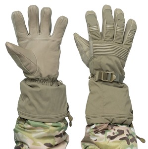 Cold Weather Tactical <b>Gloves</b> Durable Smooth Grain General Purpose Winter Snow Frost Resistant Snowboarding Leather <b>Gloves</b> - Product Image 1