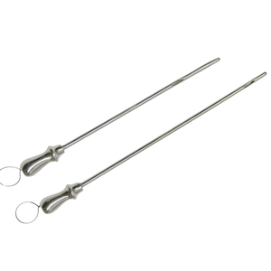 Seringue d'extraction de tumeurs en acier inoxydable de haute qualité, stérile, instrument chirurgical vétérinaire pour l'entretien du ventre de bovins, usage agricole - Product Image 1