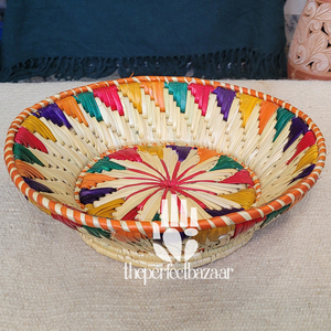 Cesta de Almacenamiento para el Hogar, Multiusos, Redonda y Abierta, Hecha de Hierba Moonj Natural, Ecológica, Duradera, Mini, Multiusos - Product Image 3