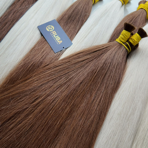 Extensions de cheveux vietnamiens en vrac, super double drawn, couleur marron, cheveux humains vierges vietnamiens, couleur tendance été - Product Image 4