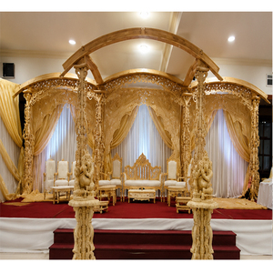 Stunning <b>Wedding</b> Wooden Handicraft Mandap Glamorous <b>Wedding</b> Wooden Mandap Decors Traditional Indian <b>Wedding</b> Ceremony Mandap - Product Image 1