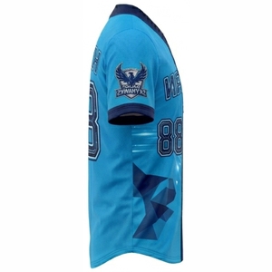 Nouveauté, maillots de baseball unisexes de haute qualité, 100% polyester, avec boutons, design respirant, taille plus, maillot de baseball imprimé - Product Image 4