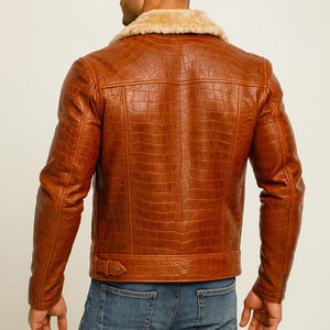 Chaquetas de Cuero Vacuno Genuino de Primera Calidad para Hombre, Chaquetas Casuales de Invierno, Prendas Exteriores de Cuero Genuino Suave y Cómodas - Product Image 4