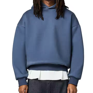 Sudadera con Capucha Personalizada para Hombre, 350 g/m², Algodón, Estilo Urbano, Sudadera con Estampado Puff Personalizado, Venta al Por Mayor de Fábrica - Product Image 4