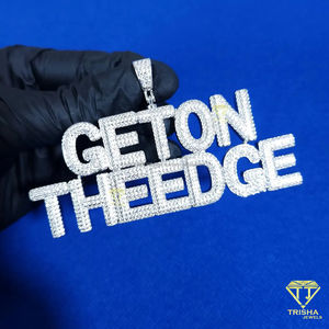 925เพชรส่องแสงเป็นประกายระยิบระยับทันสมัยประดับเพชรแนวฮิปฮอปสีเงินสำหรับผู้ชายงานปาร์ตี้ - Product Image 6