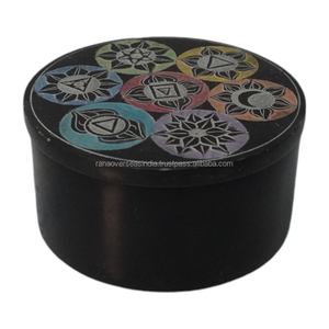 Precio al por mayor Seven Chakra esteatita pendientes collar pulsera brazalete y anillo organizador de almacenamiento regalo perfecto para niñas - Product Image 4