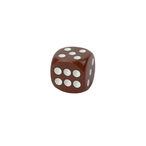 Juego de Dados de Resina Hechos a Mano con Esquinas Cuadradas para Dungeons and Dragons, Números Negros, TRPG - Product Image 1