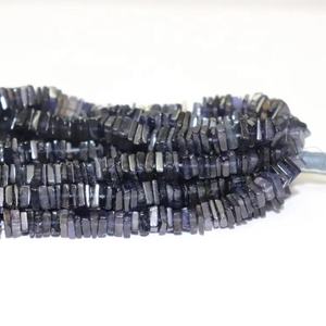 Iolite lisse forme carrée perles de pierres précieuses naturelles 4-5mm 16 pouces pour la fabrication de bijoux-vente en gros - Product Image 1