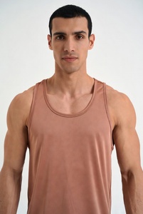 Men's Tank Top Men Gym Apparel Muscle Tank Top Bodybuilding Shirt Loose Fit <b>Light</b> men's Tank Top for Sale in Affordable Price - Product Image 4