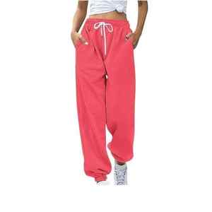 Nouveau style de pantalon cargo ample pour femme, style streetwear, taille basse avec cordon de serrage, pantalon décontracté pour femme, prix raisonnable - Product Image 5