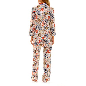 Pyjama en coton personnalisé pour femme, design avant sur mesure, respirant, séchage rapide, couleurs personnalisées, tenue de nuit et de détente - Product Image 2