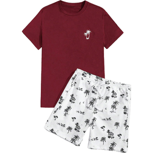 Ensemble court personnalisé de haute qualité avec logo sur mesure, survêtement d'été 100 % coton, ensemble t-shirt et short décontracté 2 pièces par sublimation pour homme - Product Image 6
