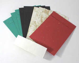 Premium Multi-Colour Recycled Handmade Cotton Paper Envelopes Set <b>Stationery</b> Peel Seal Glue Premium Multi-Colour Set <b>Stationery</b> - Product Image 2