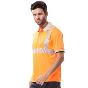 เสื้อโปโลแบบสองสีสะท้อนแสงสำหรับงานความปลอดภัย ปี 2026 แบบ OEM ปรับแต่งได้ ระบายอากาศได้ดี  แถบสะท้อนแสง  สำหรับทุกเพศ  ผลิตจากโพลีเอสเตอร์และผ้าฝ้าย - Product Image 2