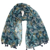 Écharpe de créateur pour filles, personnalisée avec logo, impression numérique colorée sur polyester, 100% soie chiffon, douce pour la peau, multifonctionnelle et élégante