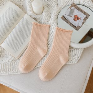 BOHOPANNA Chaussettes basiques premium pour enfants, tissu souple et flexible, couleur magnolia, taille 7-8 ans, certifiées SNI, collection quotidienne - Product Image 4