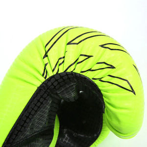 Meilleurs gants de boxe professionnels en cuir de vache véritable, style lacé, 14 oz, service OEM ODM personnalisé - Product Image 4