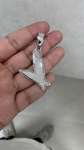 Colgante Personalizado con Letra L, Chapado en Plata, con Diamantes Moissanite Corte Baguette VVS, Estilo Hip Hop, Unisex, para Regalo - Product Image 5