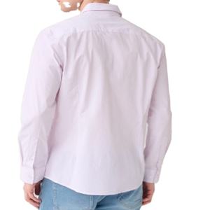 Chemise décontractée à manches longues YD Mini Check pour hommes, chemise en coton coupe ajustée, confortable, pour tenue formelle et professionnelle - Product Image 5
