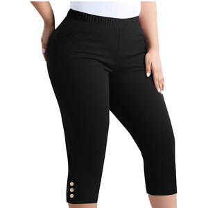 Fabricant pakistanais, prix raisonnable, capri de haute qualité, taille plus, capri pour femmes, vente chaude de capris pour femmes - Product Image 5