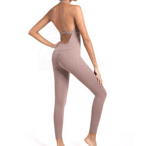 Combinaison décontractée slim pour femme, dernière collection, avec logo personnalisé, une pièce respirante, couleur unie, idéale pour le printemps - Product Image 2