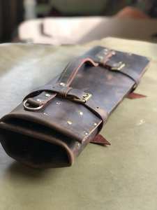 Sac de Chef en Cuir Pleine Fleur de Luxe, Robuste et Anti-Odeur, pour Couteaux, Étui de Voyage Professionnel pour Cuisine LBKR-0051 - Product Image 5