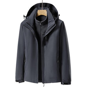 Unisex Custom Windproof <b>Winter</b> Windbreaker <b>Jacket</b> with Zipper Printed Woven -Tex <b>Waterproof</b> for Outdoor Hiking - Product Image 3
