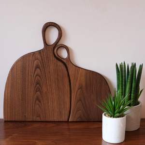 Planche à découper en bois naturel pour la préparation des aliments en cuisine, surface de découpe épaisse et durable en bois dur pour la cuisine quotidienne - Product Image 2