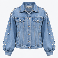 Vestes en jean de haute qualité, déchirées et usées, à manches longues, respirantes, couleur unie, fabrication OEM ODM