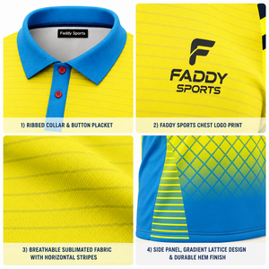 High Quality Custom Sublimated <b>Men</b> Sports Polo <b>Shirt</b> Quick Dry Breathable Golf Tennis Team Uniform Training Jersey Athletic Top - Product Image 4