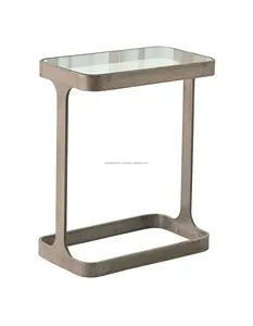 Mesa Consola Moderna de Aluminio Tallado en Oro Opulento, Mueble de Sala de Estar de Lujo, Decoración para el Hogar, Exportaciones Zahid en India - Product Image 2
