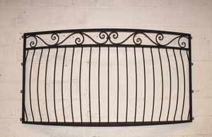 Rampe de balcon en fer forgé traditionnelle KHP, sans cadre, résistante à la rouille, facile à assembler, pour usage extérieur - Product Image 6