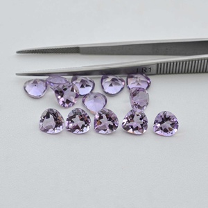 7mm genuino natural Rosa amatista facetado corazón corte piedras preciosas sueltas grado AAA venta al por mayor piedra semipreciosa muestra gratis Alibaba - Product Image 3