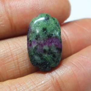 Cabujón de Zoisita Rubí Natural Tallado, Gema de Rubí Tallada a Mano, Piedra Suelta Lisa, Proveedor Mayorista para Joyería - Product Image 3