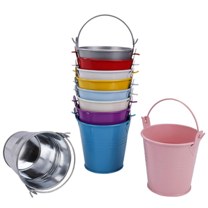 Seau en fer de petite taille, pot de fleurs en métal pour plantes et fleurs, vente en gros pour les fleuristes - Product Image 6