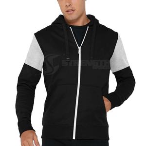 2025 meilleur prix sweats à capuche zippés pour hommes vêtements d'hiver de qualité avec impression numérique motif solide en Stock - Product Image 2