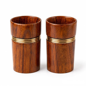 Mug à café en bois de luxe Viking Angel de haute qualité, personnalisé, religieux, en bois dur naturel poli, écologique, fait main, 300 mm - Product Image 1